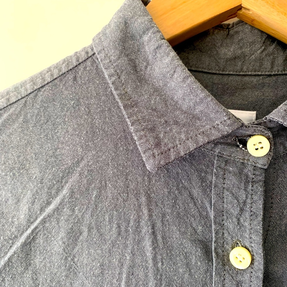 Grey/blue Cotton Tradlands Button Down